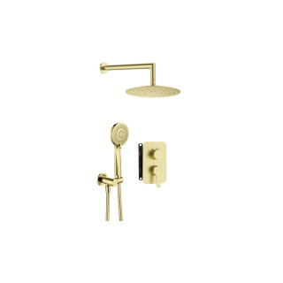 Zestaw prysznicowy podtynkowy z BOXem mieszaczowym, Deante Alpinia, złoty