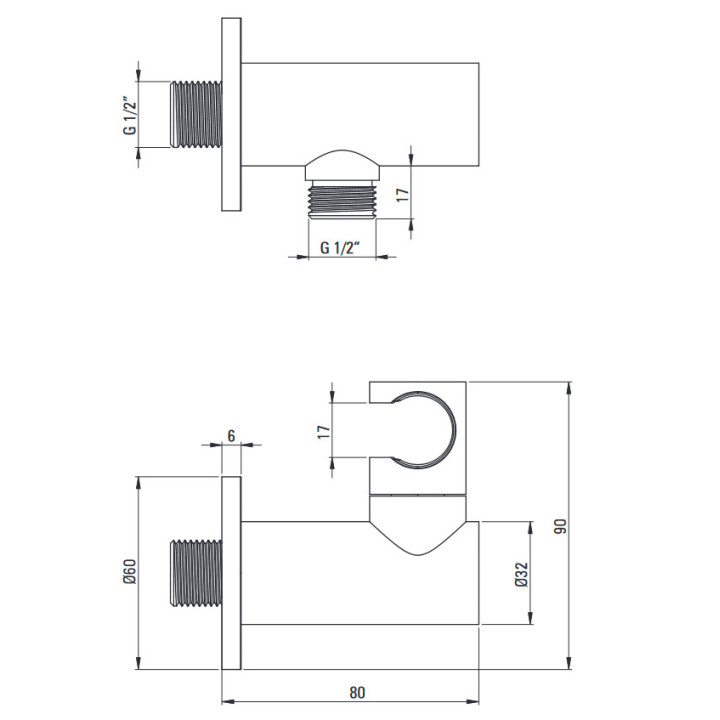 Zestaw prysznicowy podtynkowy z BOXem mieszaczowym, Deante Alpinia, złoty