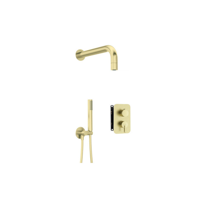 Zestaw prysznicowy podtynkowy z BOXem mieszaczowym, Deante Arnika, nero