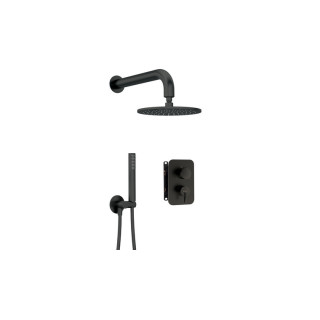 Zestaw prysznicowy podtynkowy z BOXem mieszaczowym, Deante Arnika, nero