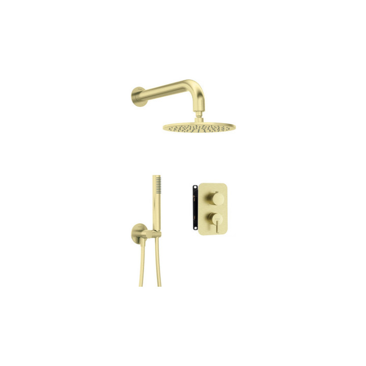 Zestaw prysznicowy podtynkowy z BOXem mieszaczowym, Deante Arnika, nero