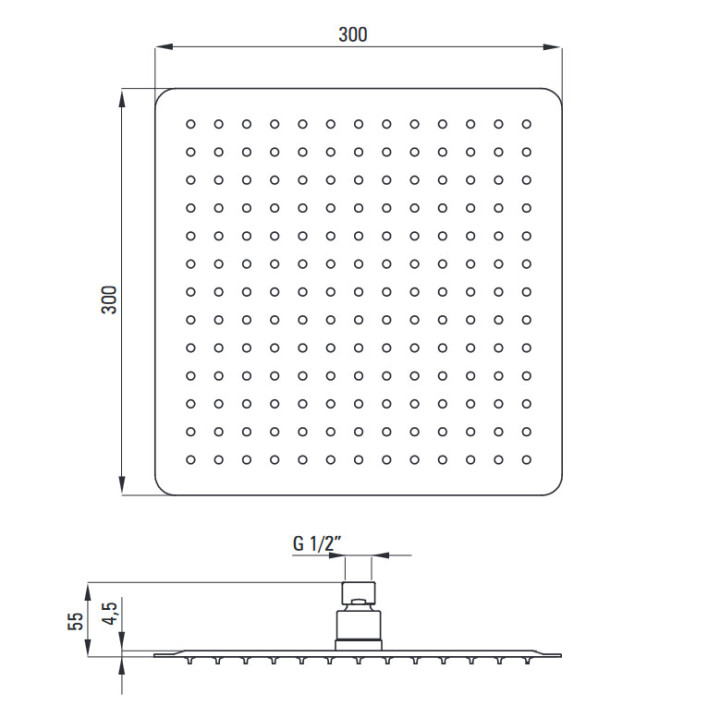 Zestaw prysznicowy podtynkowy z BOXem mieszaczowym i głowicą natryskową, Deante Silia, alabaster