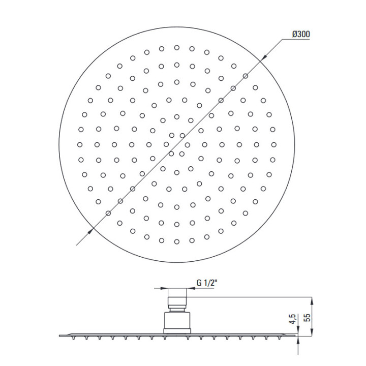 Zestaw prysznicowy podtynkowy z BOXem termostatycznym, Deante Box, chrom