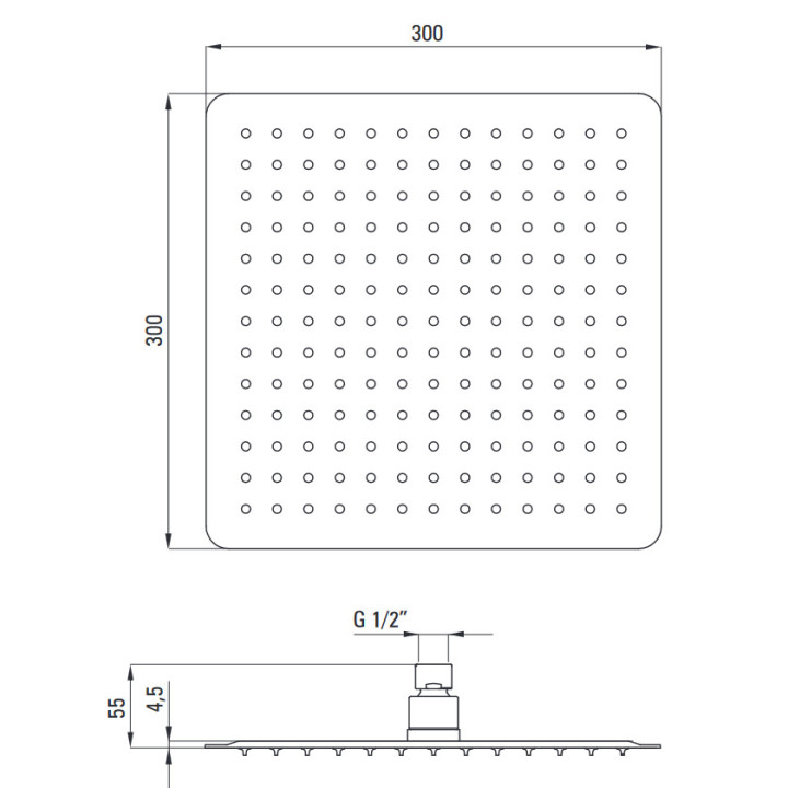 Zestaw prysznicowy podtynkowy z BOXem termostatycznym, Deante Box, złoty