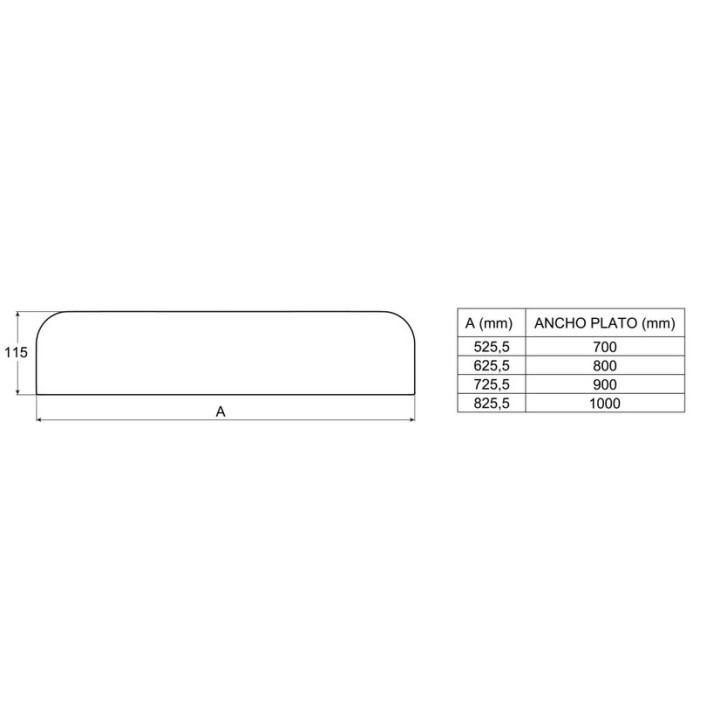 Osłona odpływu brodzikowego Roca Aquos, 90cm, biały