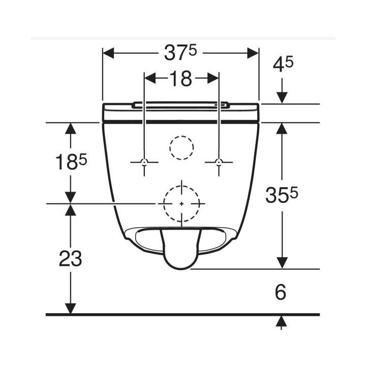 Miska WC z funkcją higieny intymnej Geberit AquaClean Sela, wisząca, biały alpin