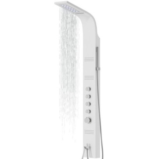 Panel prysznicowy Corsan KASKADA ,Deszczownica LED , biały