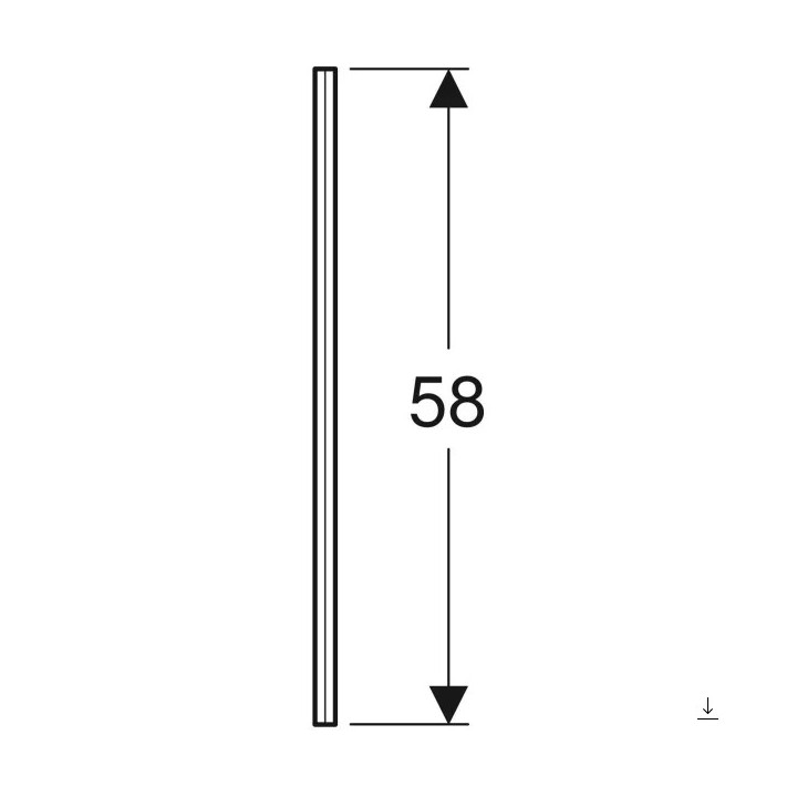 Obudowa do wanny 160x100cm, Geberit Selnova Square, prawa,