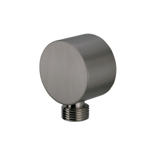 Przyłącze kątowe okrągłe z uchwytem na słuchawkę, Deante Silia, titanium