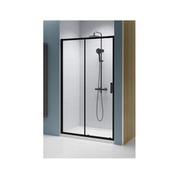 Drzwi prysznicowe do wnęki Radaway Premium Plus DWJ 100 cm, wersja prawa, szkło przejrzyste, profil chrom