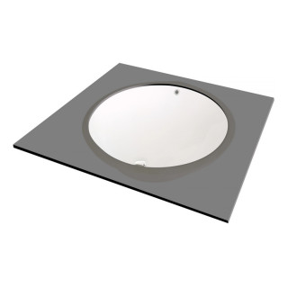 Umywalka ceramiczna podblatowa, Deante Alpinia, biała