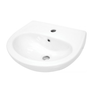 Umywalka ceramiczna nablatowa, Deante Jasmin, biała