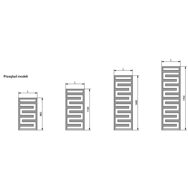 Grzejnik Zehnder Vision 79,2x50 cm - biały