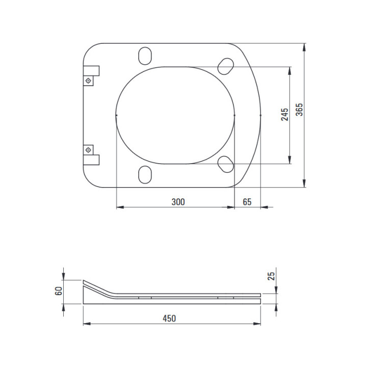 Deska WC wolnoopadająca slim,Deante Anemon, biała