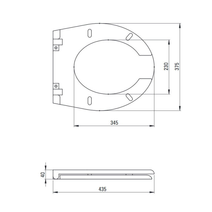 Miska WC wisząca dla osób z ograniczeniami ruchowymi, Deante Vital, biała