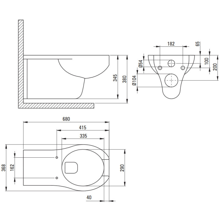 Miska WC wisząca dla osób z ograniczeniami ruchowymi, Deante Vital, biała