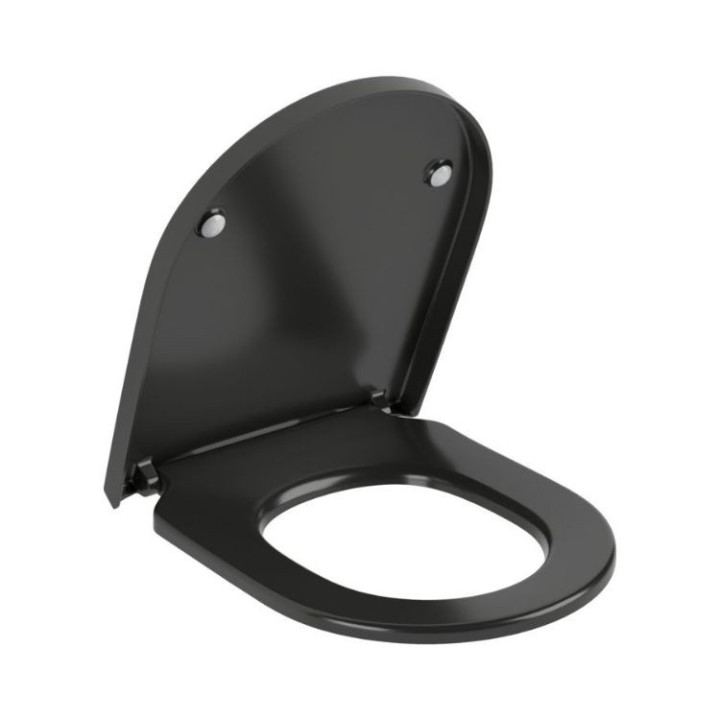 Deska sedesowa Villeroy&Boch Subway 3.0, automatyczne opuszczanie, szybkie wypinanie, Graphite CeramicPlus