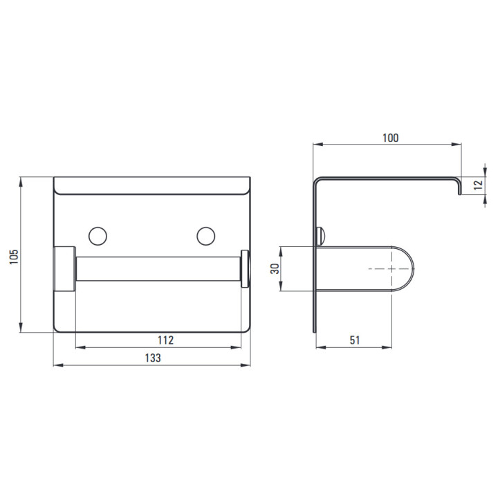 Haczyk pojedynczy, Deante Round , chrom