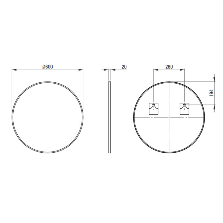 Lusterko kosmetyczne na ruchomym ramieniu dwustronne, Deante Round , chrom