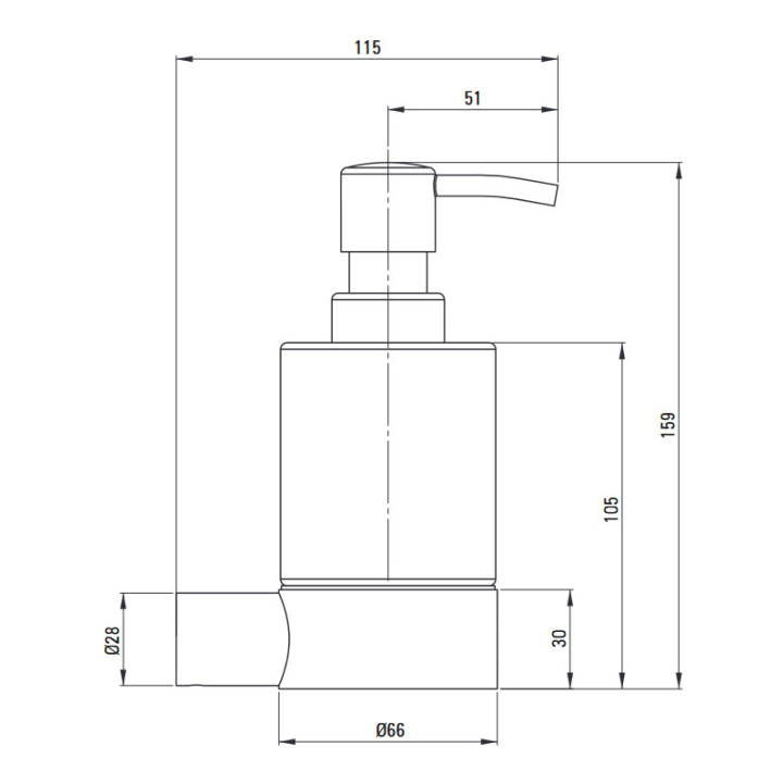 Uchwyt na papier toaletowy ścienny z półką, Deante Round , chrom