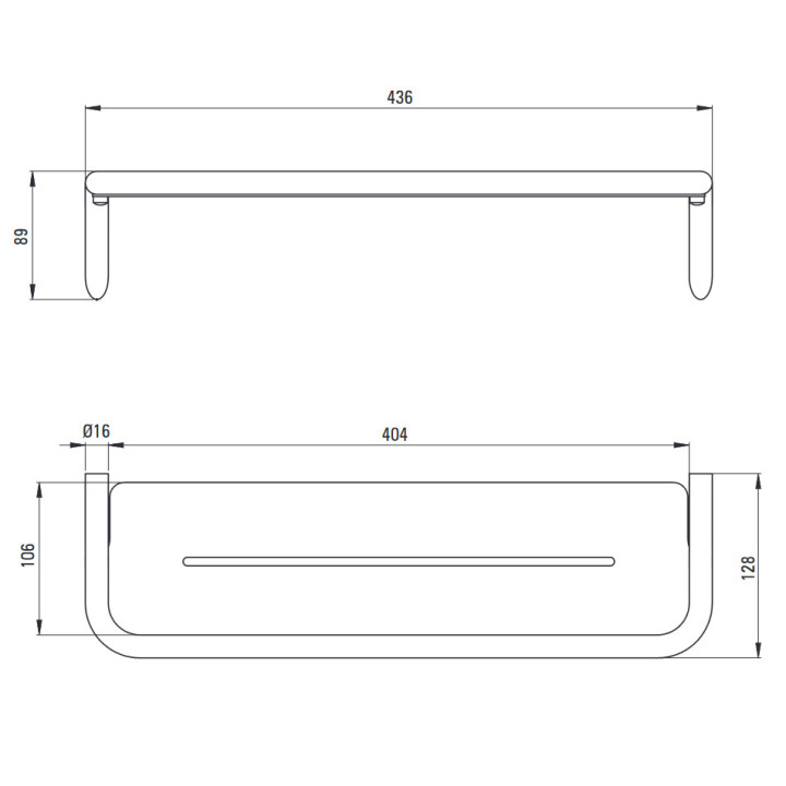 Uchwyt na papier toaletowy ścienny, Deante Silia, chrom