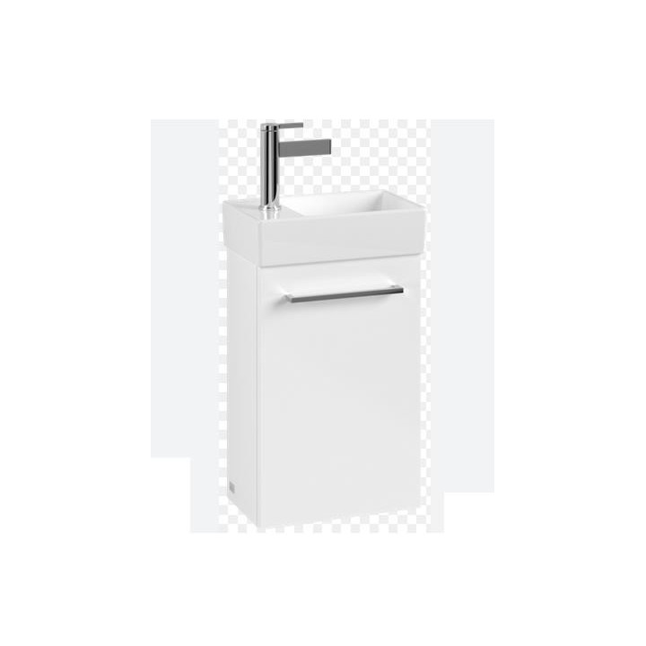 Szafka podumywalkowa Villeroy&Boch Avento, 34x20cm, zawiasy z lewej, Crystal White