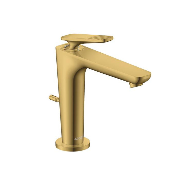 Jednouchwytowa bateria wannowa Axor Citterio C, wolnostojąca, szlif kwadratowy - złoty optyczny polerowany