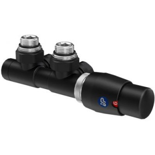 Zestaw termostatyczny Instal Projekt zespolony Dual Z15, prawy, kątowy (do instalacji pex) - biały