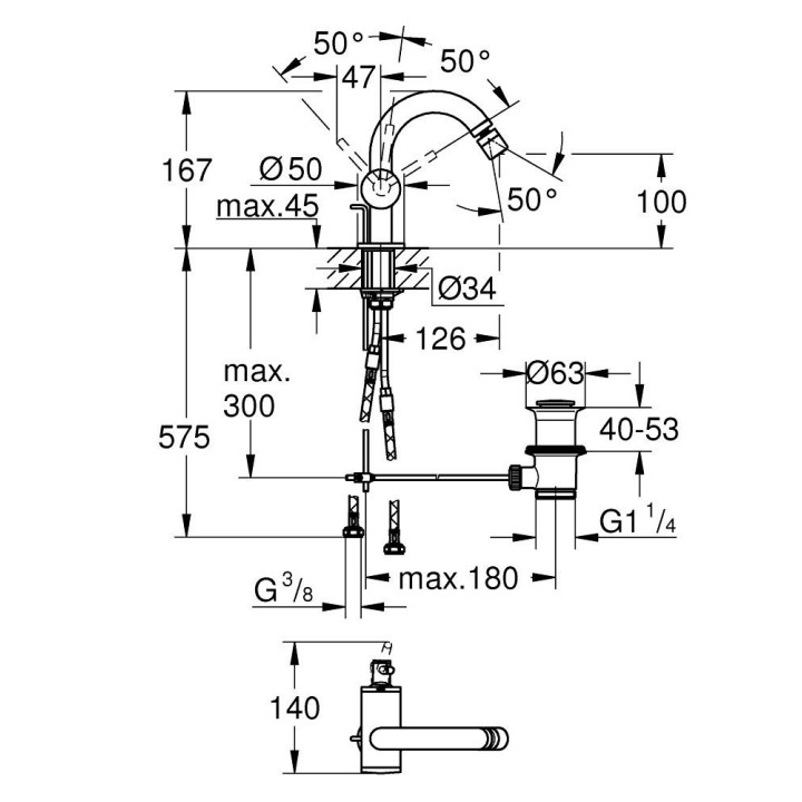 Deszczownica Grohe Rainshower Cosmopolitan 31 chrom