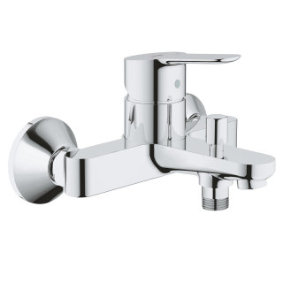 Bateria wannowa Grohe BauEdge, natynkowa, jednouchwytowa, 2 wyjścia wody, chrom
