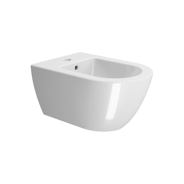 Bidet wiszący GSI Pura 50x36 cm, z powłoką ExtraGlaze - biały