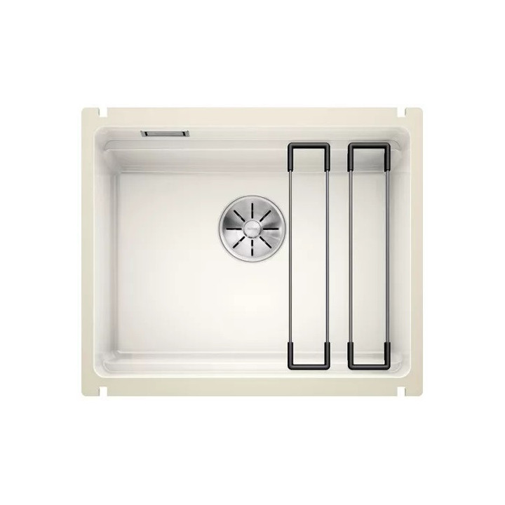  zlewozmywak granitowy do zabudowy Blanco Etagon 8  78x51cm, z automatycznym korkiem,biały