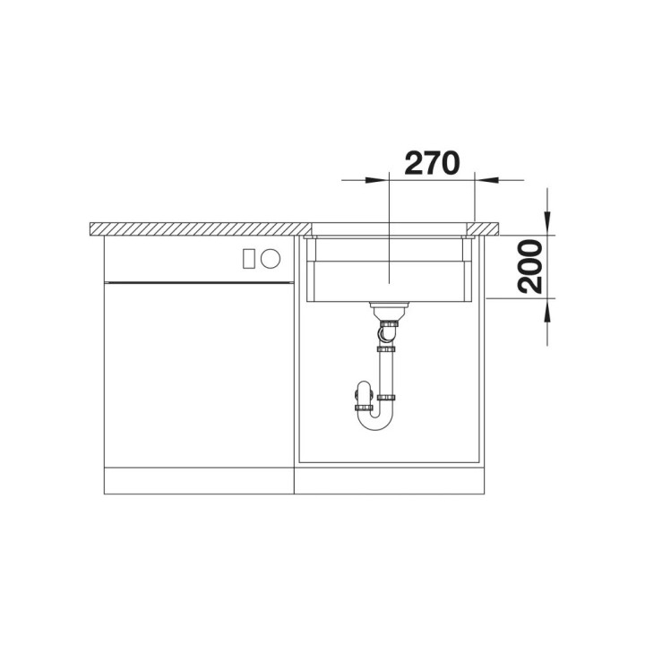  zlewozmywak granitowy do zabudowy Blanco Etagon 8  78x51cm, z automatycznym korkiem,biały