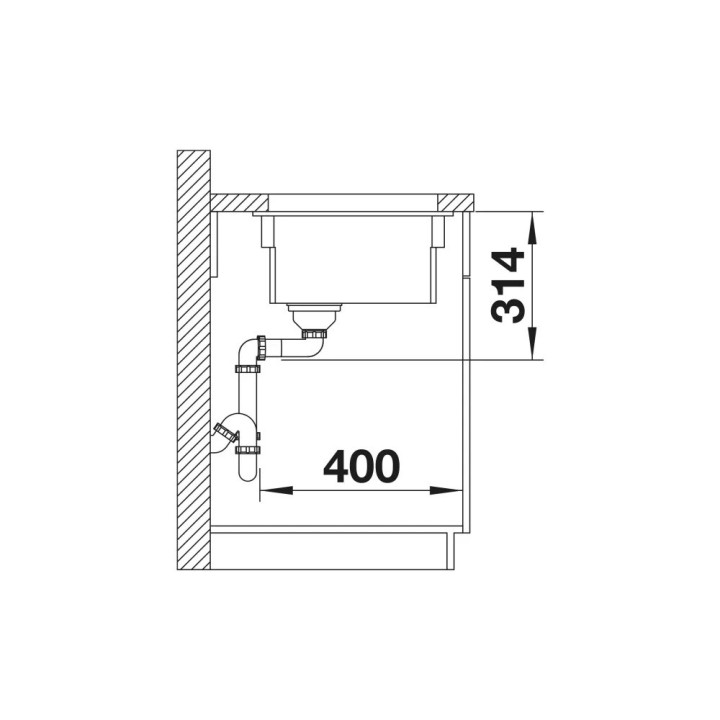  zlewozmywak granitowy do zabudowy Blanco Etagon 8  78x51cm, z automatycznym korkiem,biały