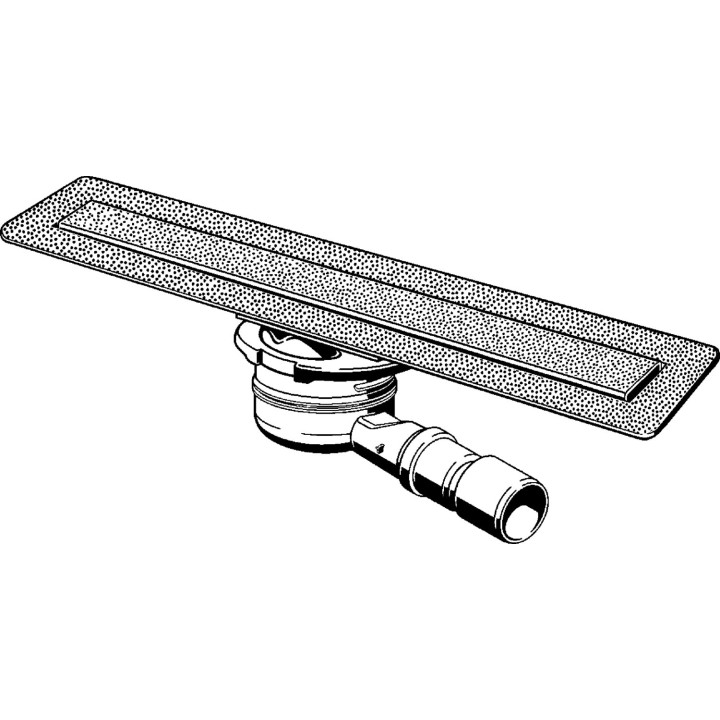 Viega Advantix Vario-odpływ liniowy - zestaw do rusztu, wykonanie czarne