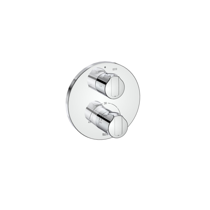 Bateria wannowo-prysznicowa Roca Naia Rose Gold, podtynkowa, 2 wyjścia wody, rose gold