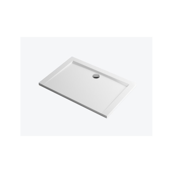 Brodzik prostokątny 90x80cm, niski, Excellent Forma, biały