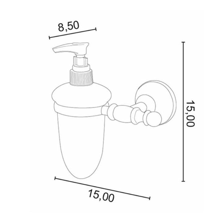 Wieszak punktowy Allpe Perla - bronzo