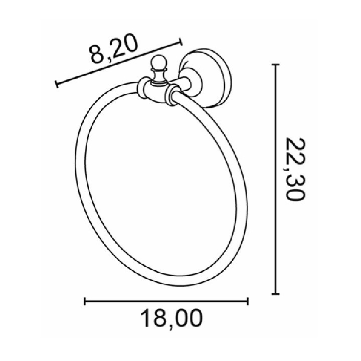 Kubek szklany Allpe Perla - bronzo