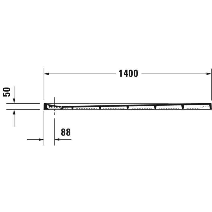 Brodzik Duravit Starck Slimline prostokątny 150x70 cm