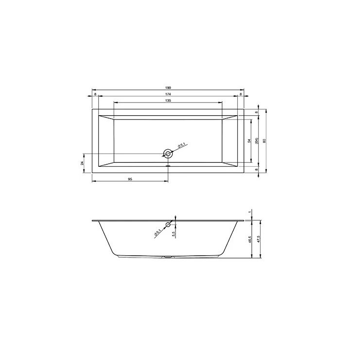 Wanna Riho Lima prostokątna 160x70 cm