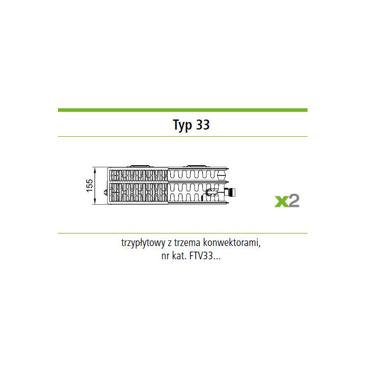 Grzejnik płytowy Kermi Profil-K typ 22 50x120 cm - biały- sanitbuy.pl