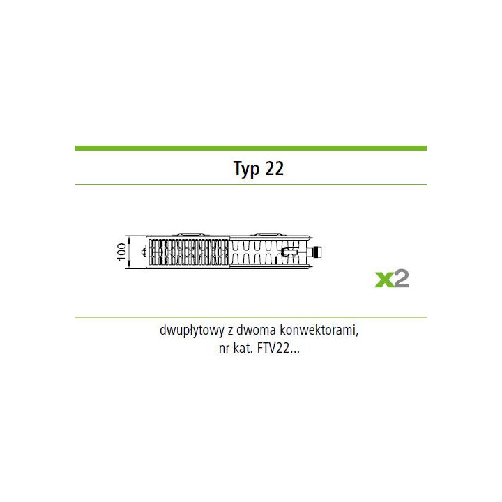 Grzejnik płytowy Kermi Profil-K typ 22 50x120 cm - biały- sanitbuy.pl
