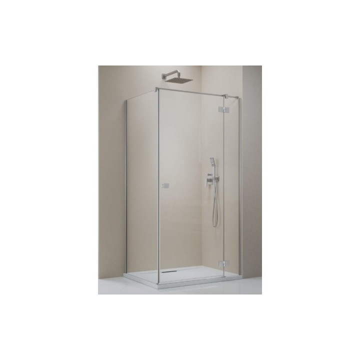 Ścianka boczna S1 70 Radaway Essenza New Black KDJ 66.7-68.2-200cm, profil czarny, szkło przejrzyste