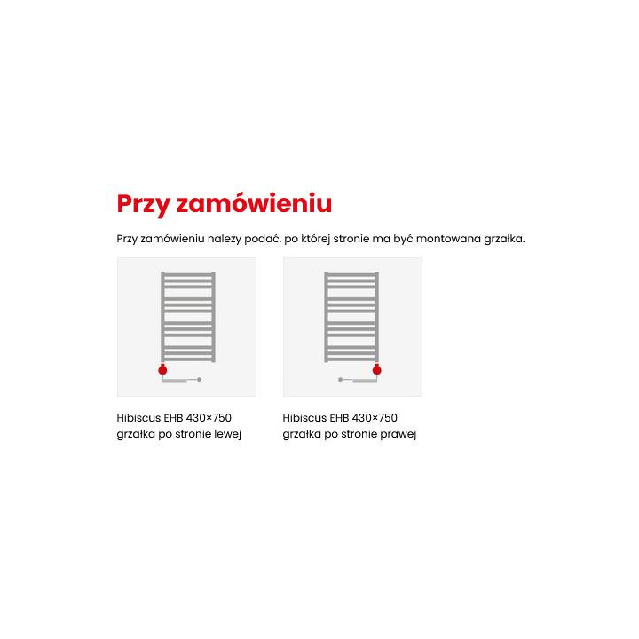 Grzejnik elektryczny Enix Quatro (EQB-608) Prawy 59,5x78,6 cm - kolor standardowy biały