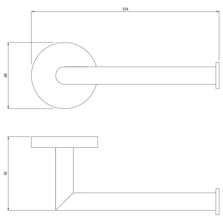 Wieszak/ Uchwyt na papier Omnires Modern Project, antracyt