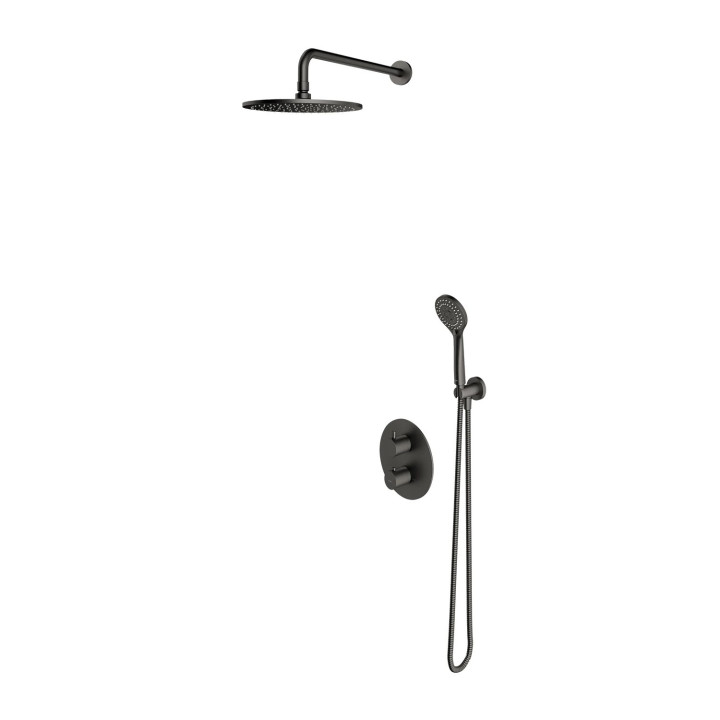 System prysznicowy podtynkowy, Omnires Y - Mosiądz szczotkowany