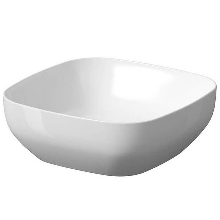 Umywalka nablatowa Cersanit Larga 38x38 cm kwadratowa - niebieski mat