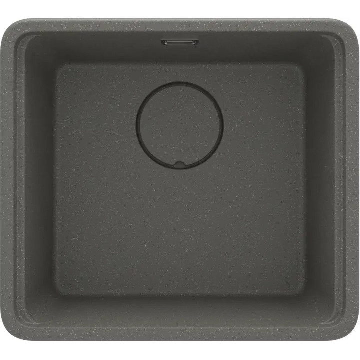 Zlewozmywak granitowy Deante Magnetic, 56x50cm, wpuszczany w blat - czarny