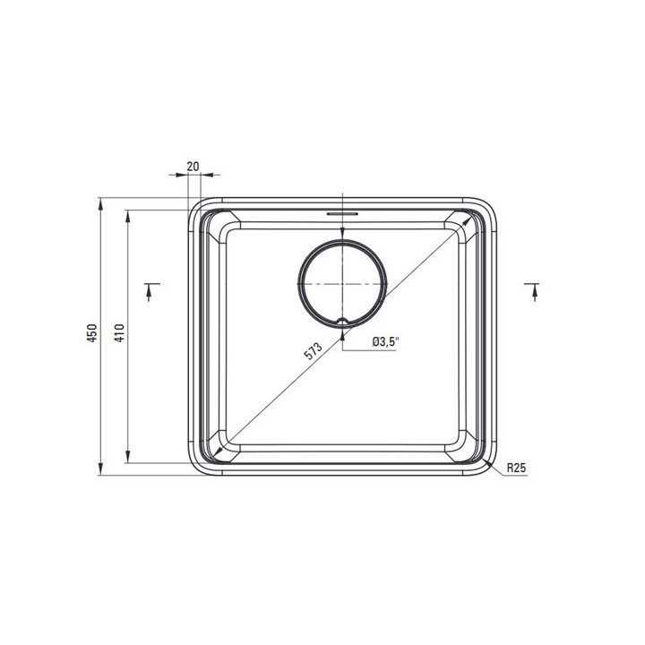 Zlewozmywak granitowy Deante Magnetic, 56x50cm, wpuszczany w blat - czarny